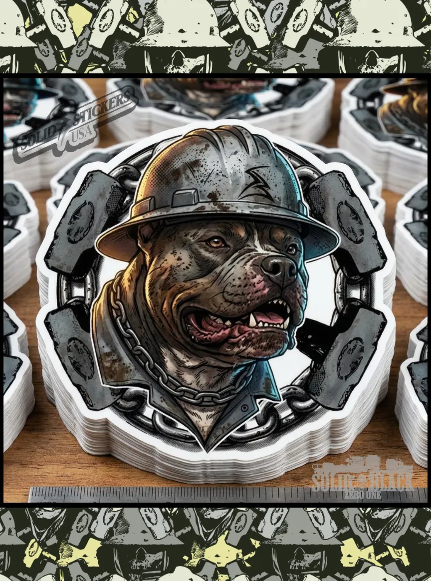 American Bully Oilfield Vinyl Sticker