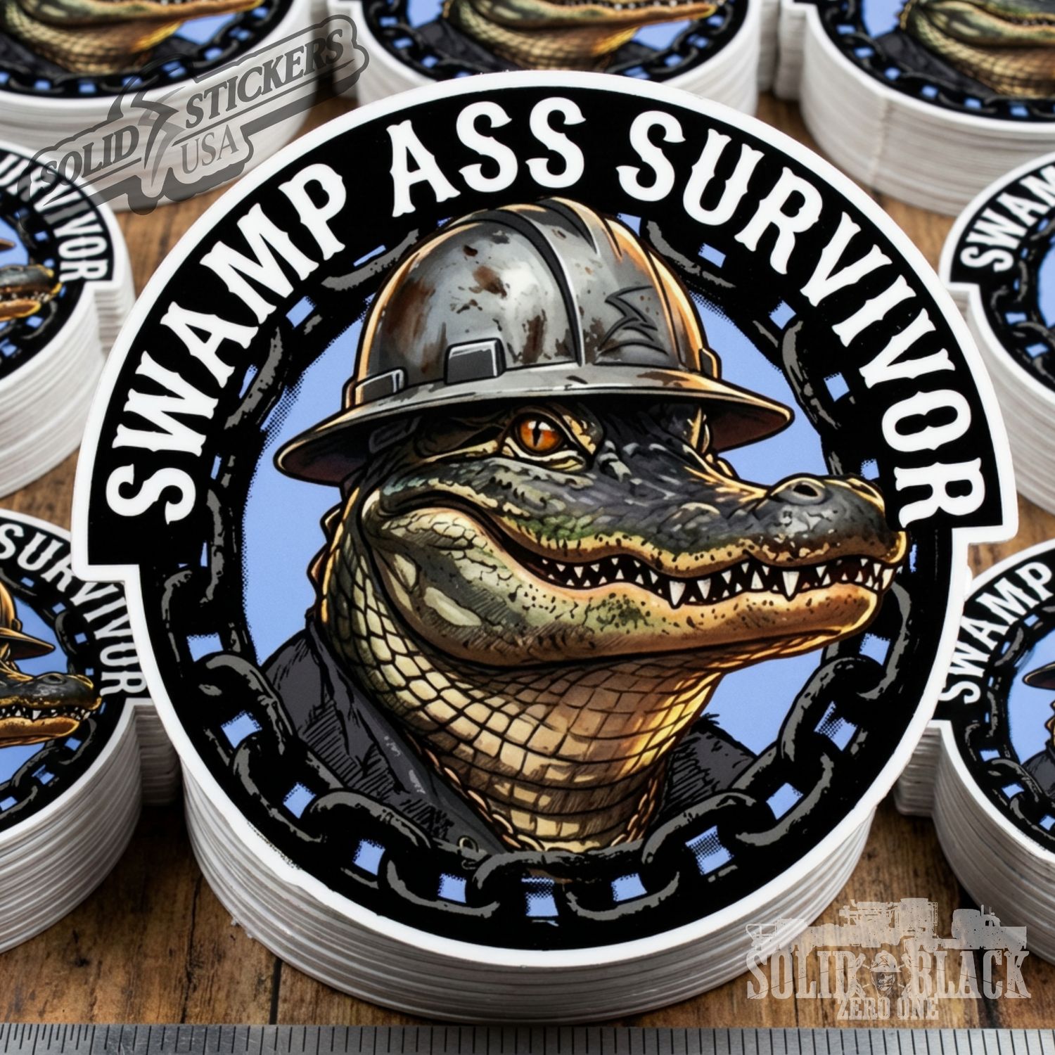 Swamp Ass Survivor Vinyl Sticker