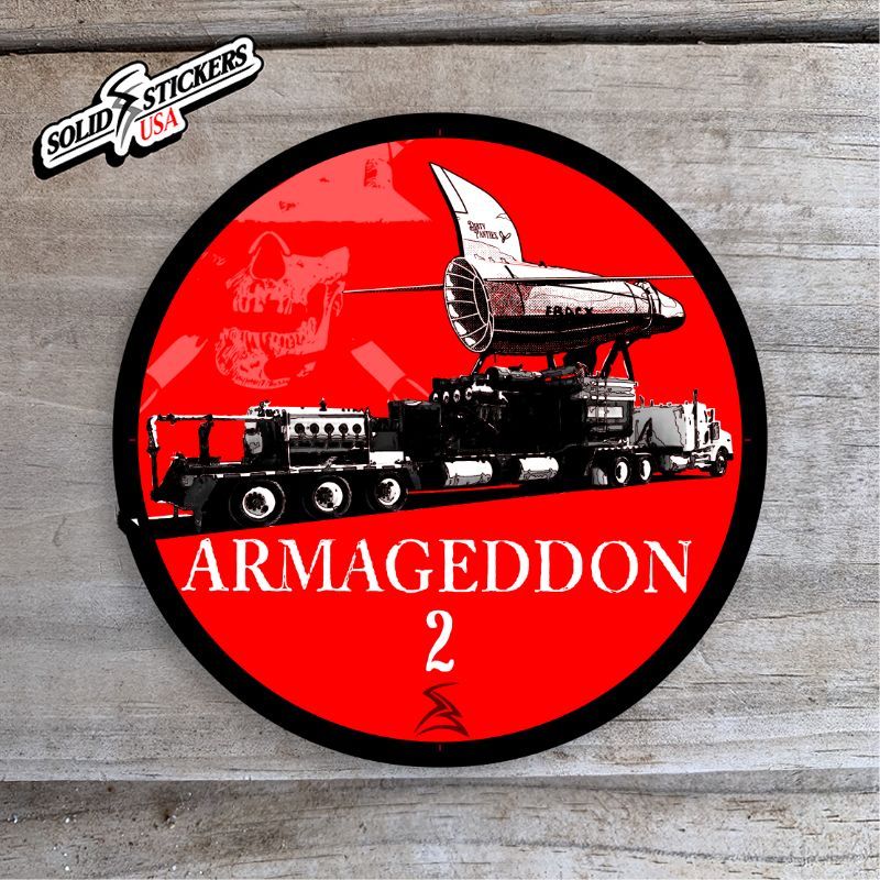 Armageddon 2 Frac Pump Vinyl Sticker