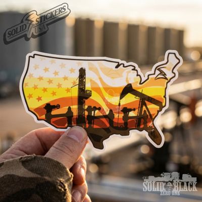 USA Oilfield Vinyl Sticker