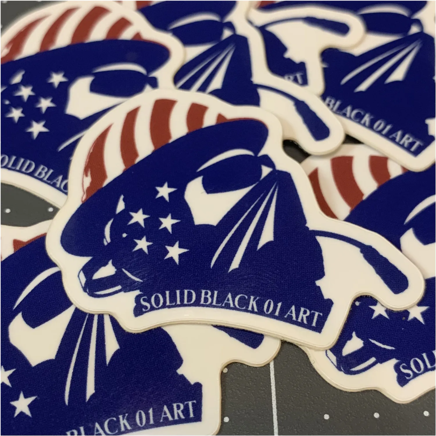 Frac Equipment Operator Red, White &amp; Blue Vinyl Sticker