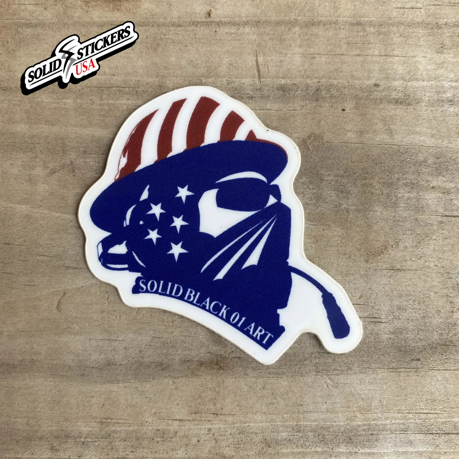 Frac Equipment Operator Red, White &amp; Blue Vinyl Sticker