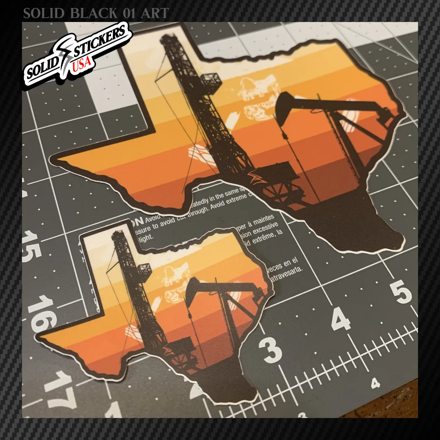 Texas Drilling Rig Pumpjack Vinyl Sticker
