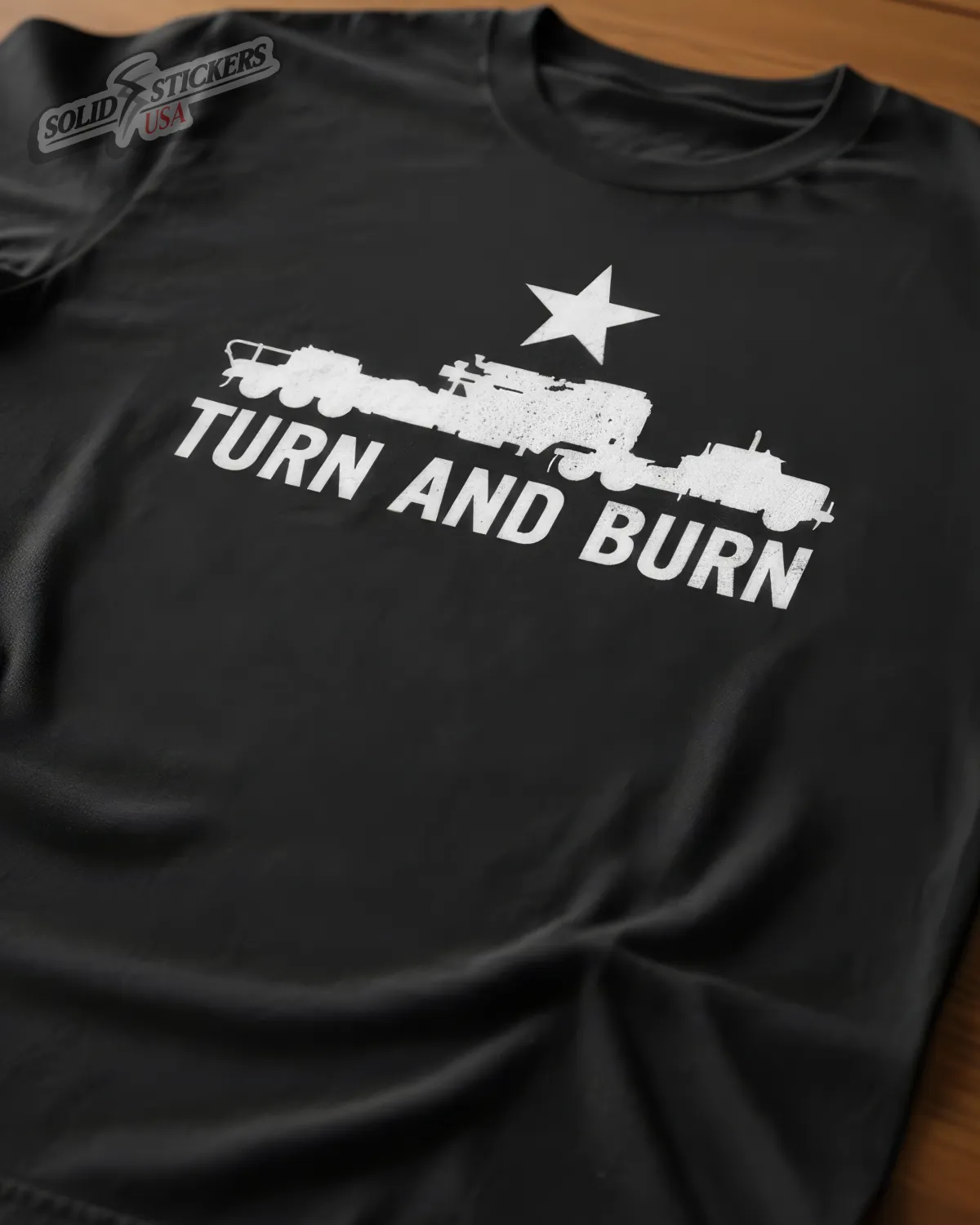 Frac Pump Turn And Burn Soft Style Graphic Tee
