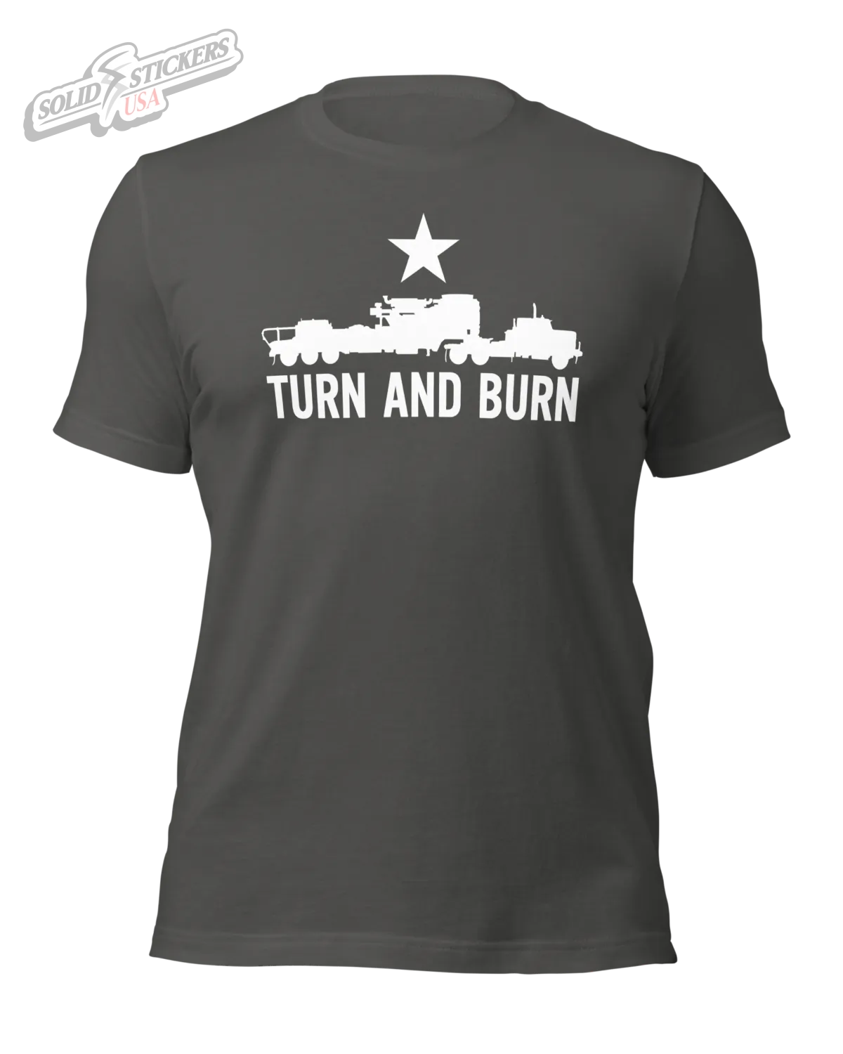Frac Pump Turn And Burn Soft Style Graphic Tee