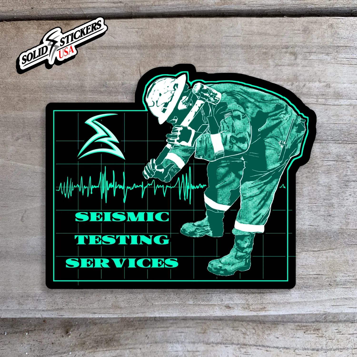 Seismic Test Frac Operator Vinyl Sticker