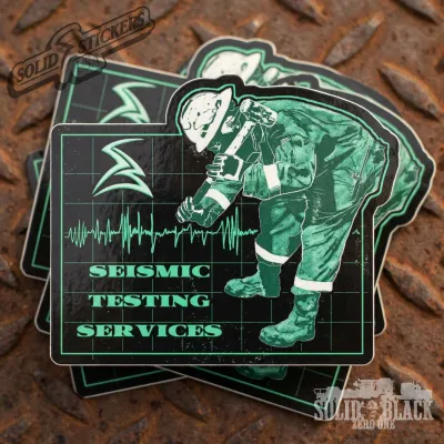 Seismic Test Frac Operator Vinyl Sticker
