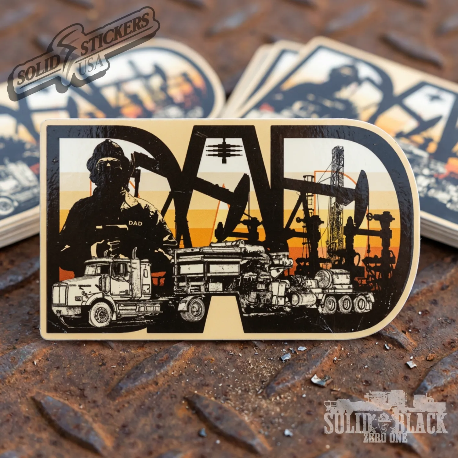Oilfield Dad Vinyl Sticker