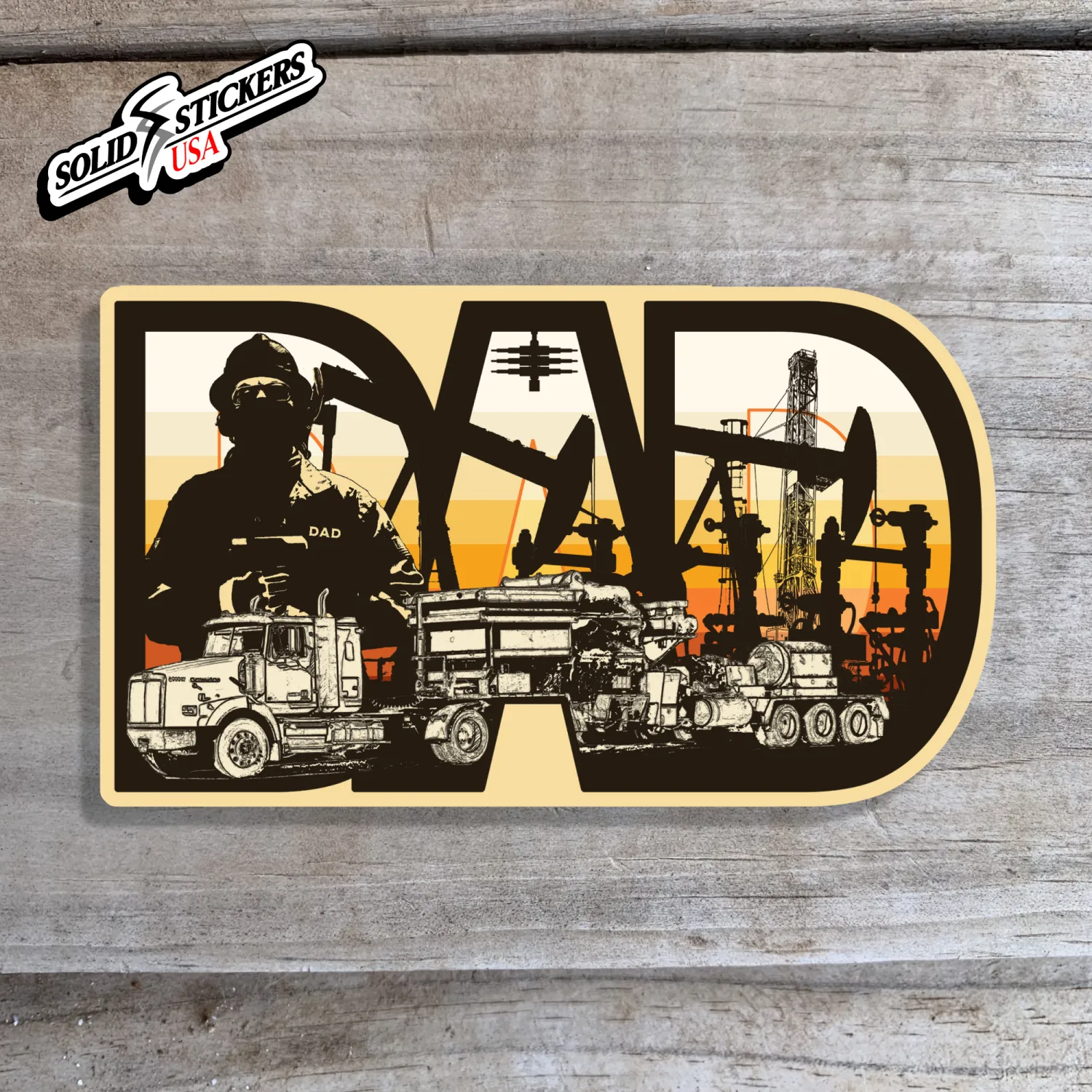 Oilfield Dad Vinyl Sticker