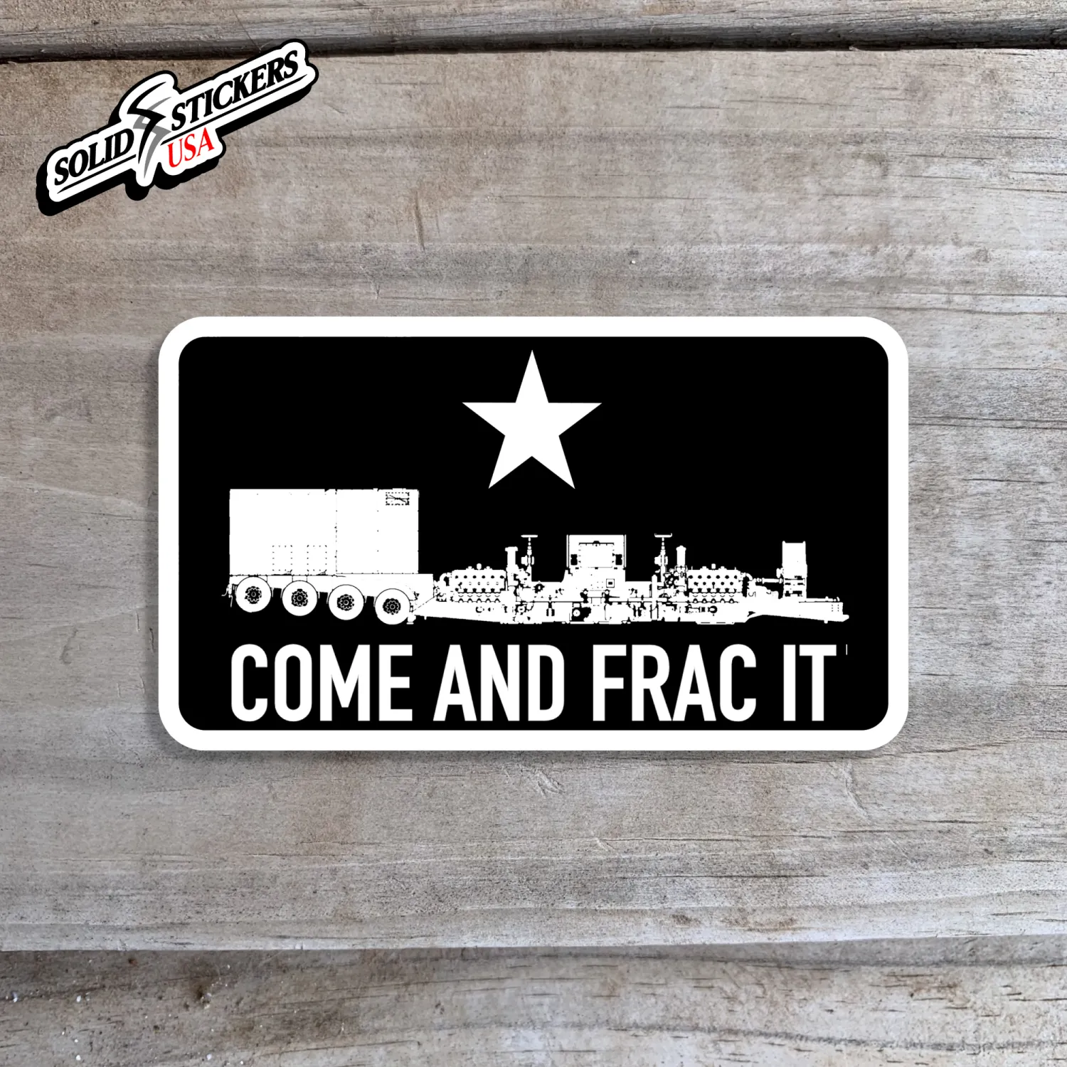 Come And Frac It Electric Pump Vinyl Sticker