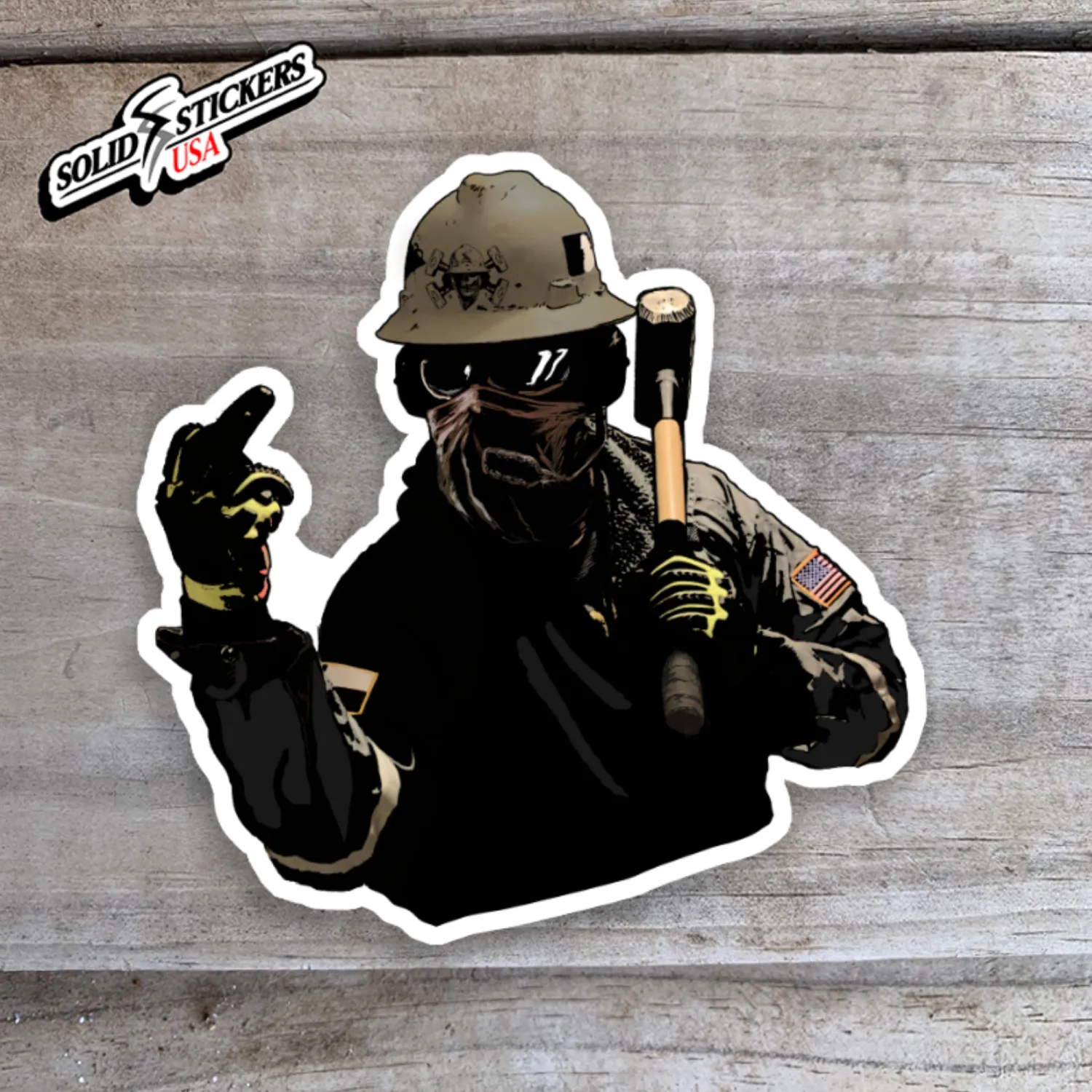 Frac Salute Vinyl Sticker