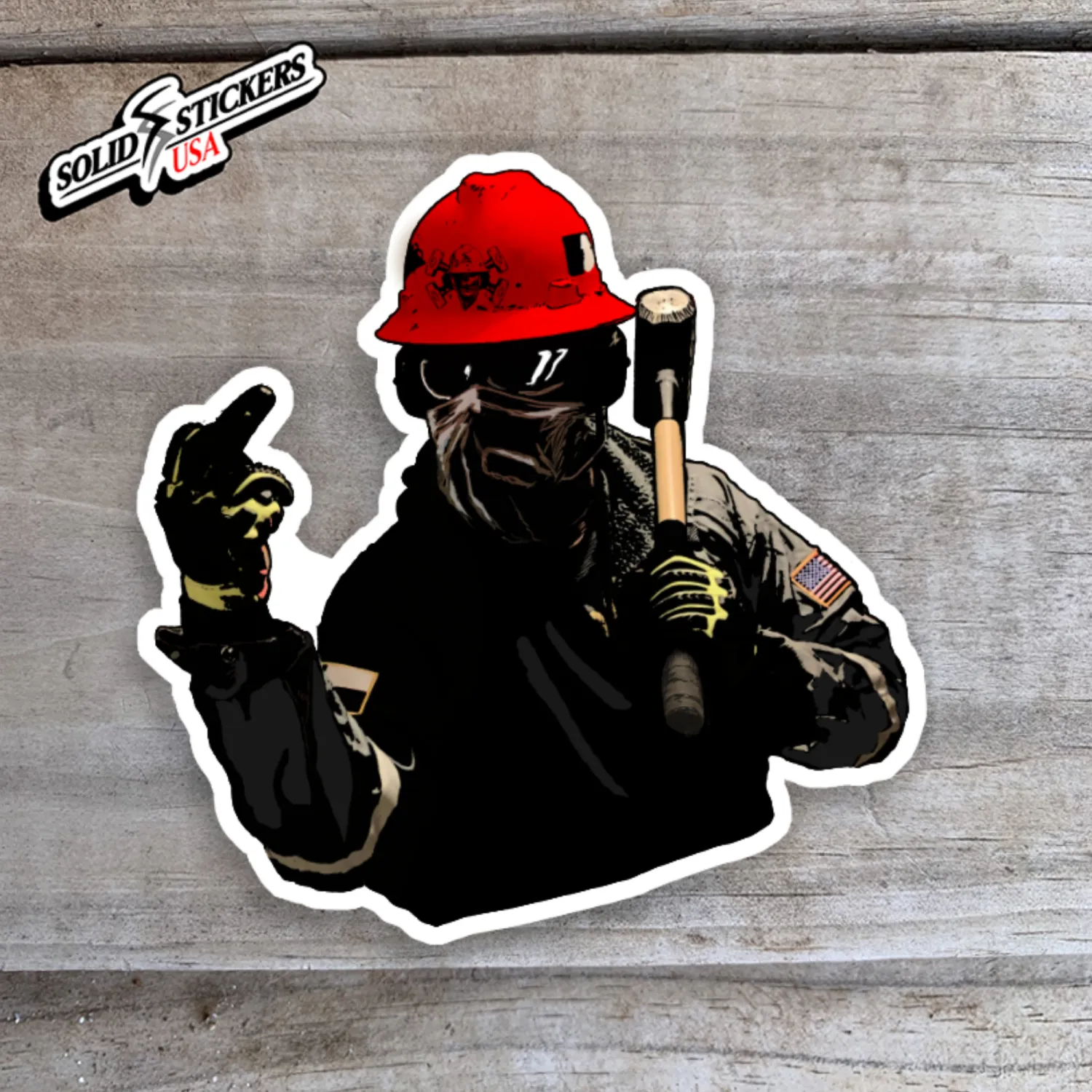 Frac Salute Vinyl Sticker