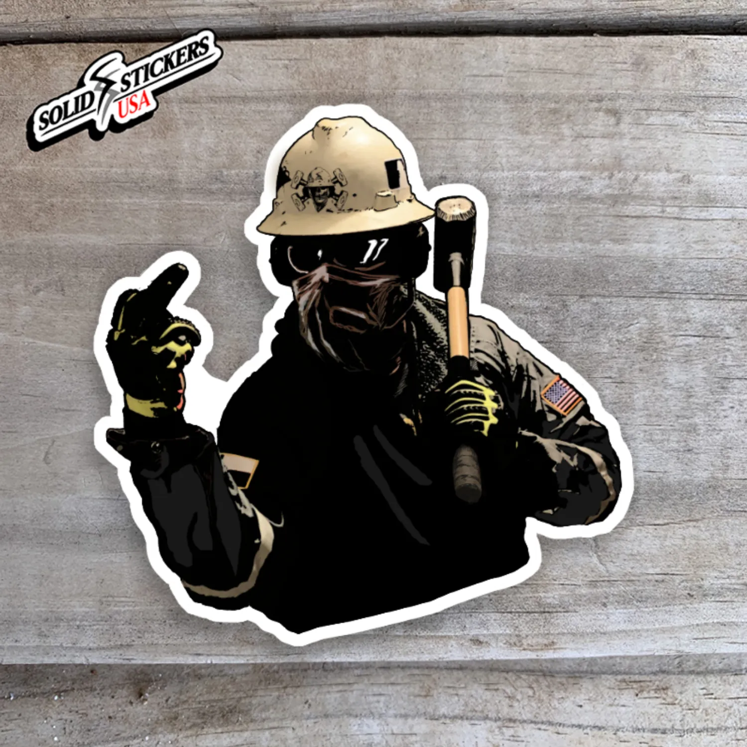 Frac Salute Vinyl Sticker