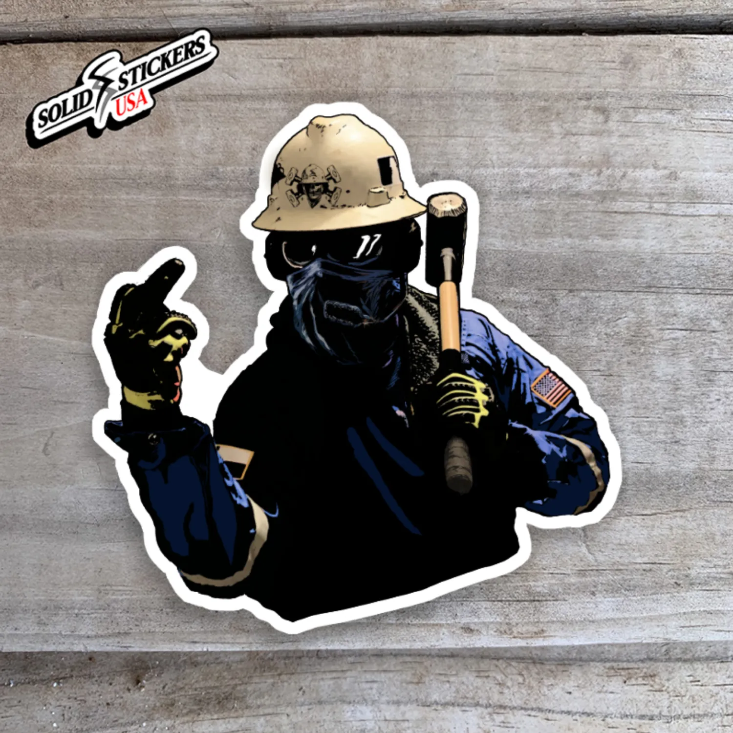Frac Salute Vinyl Sticker