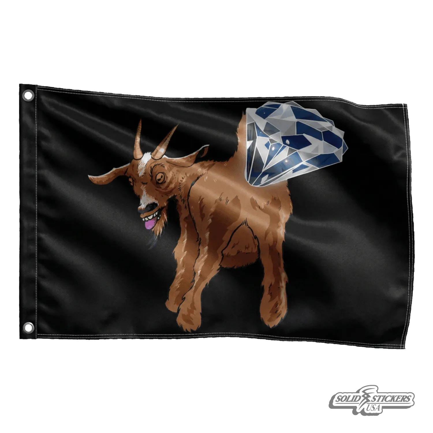 Diamond Goat Flag