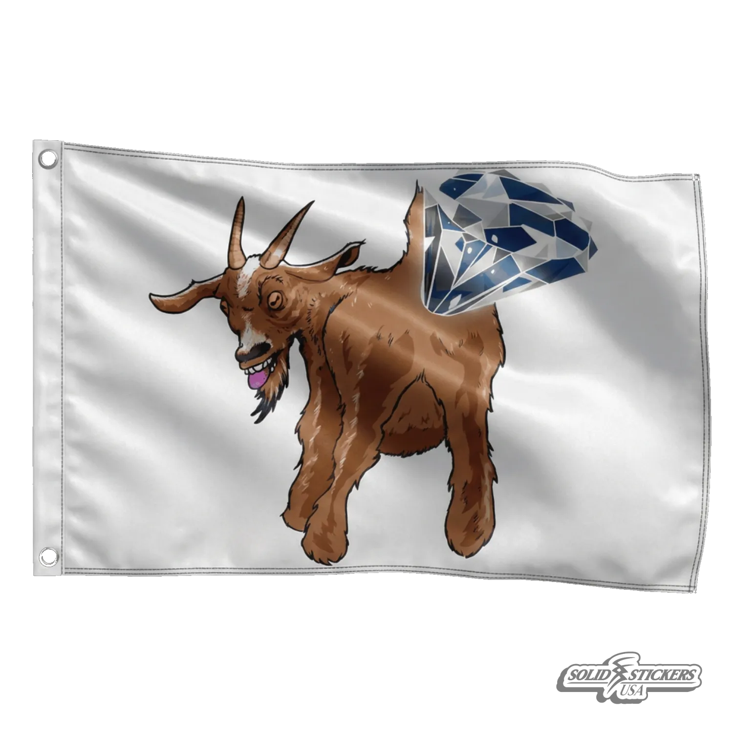 Diamond Goat Flag