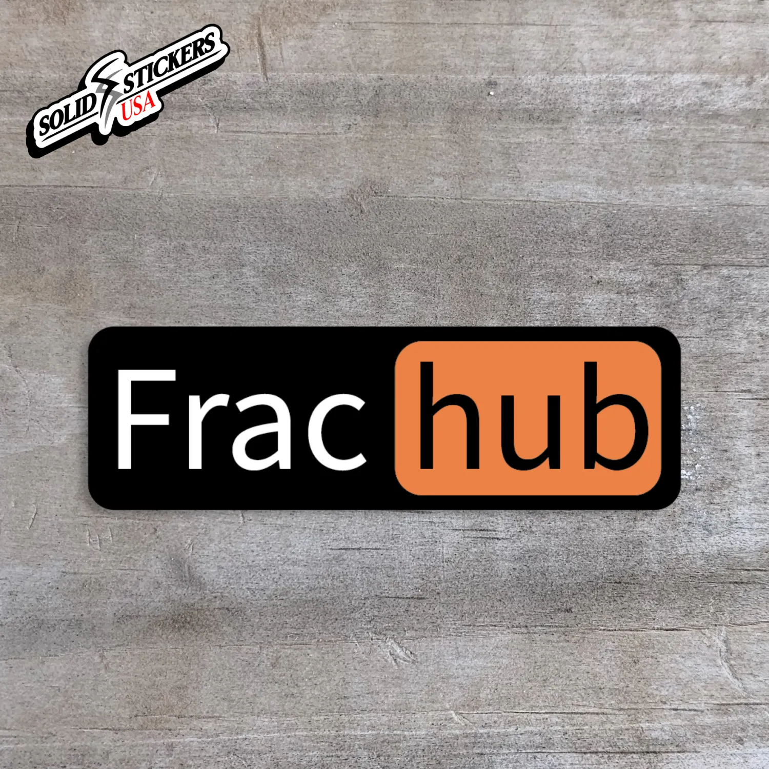Frac hub Vinyl Sticker