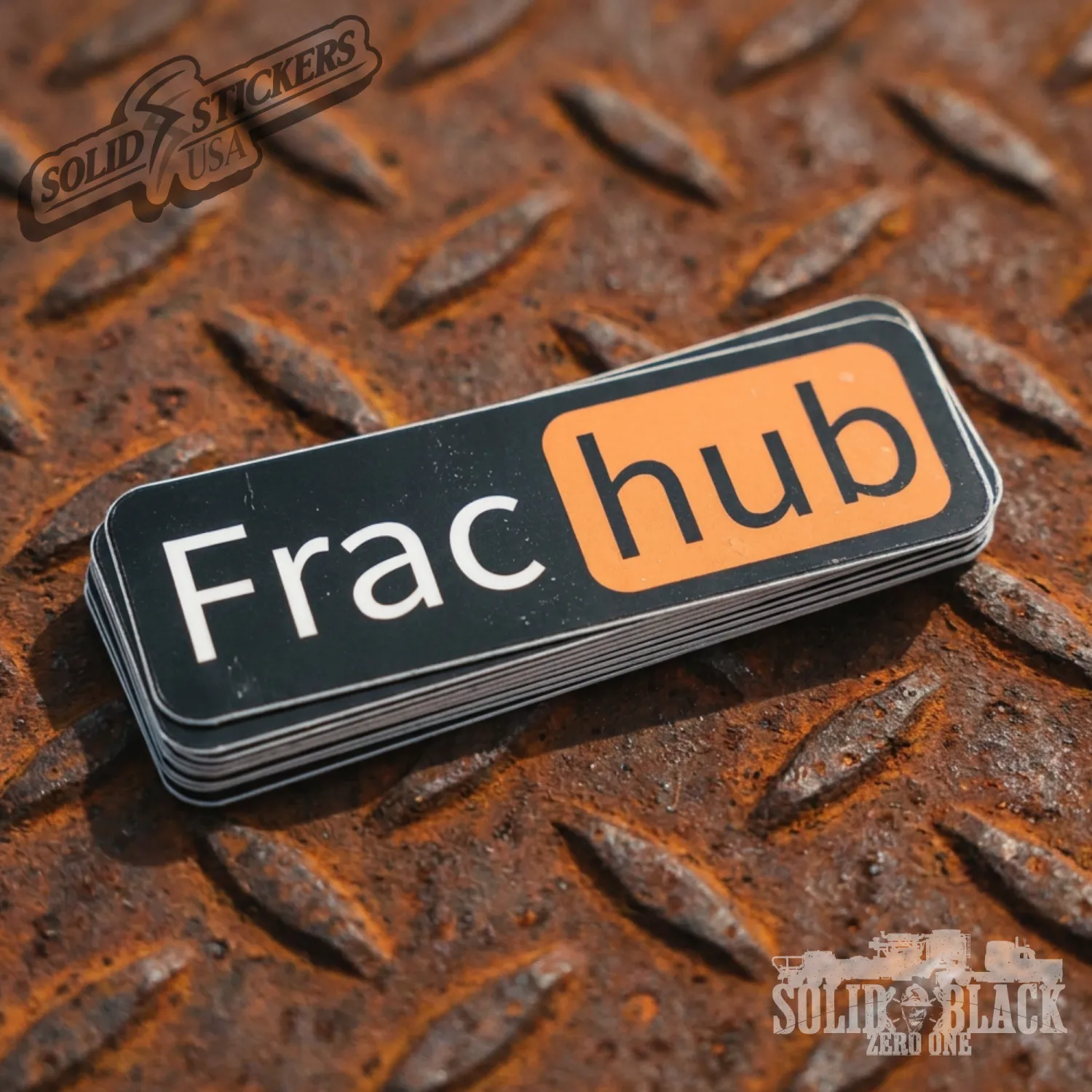 Frac hub Vinyl Sticker