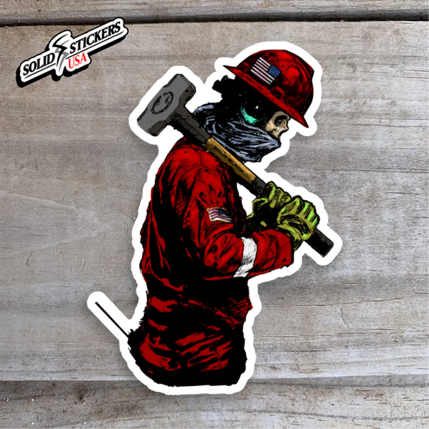 Skull Oilfield Operator Vinyl Sticker