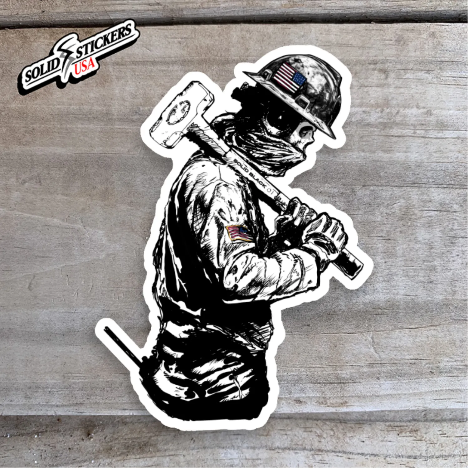 Skull Oilfield Operator Vinyl Sticker