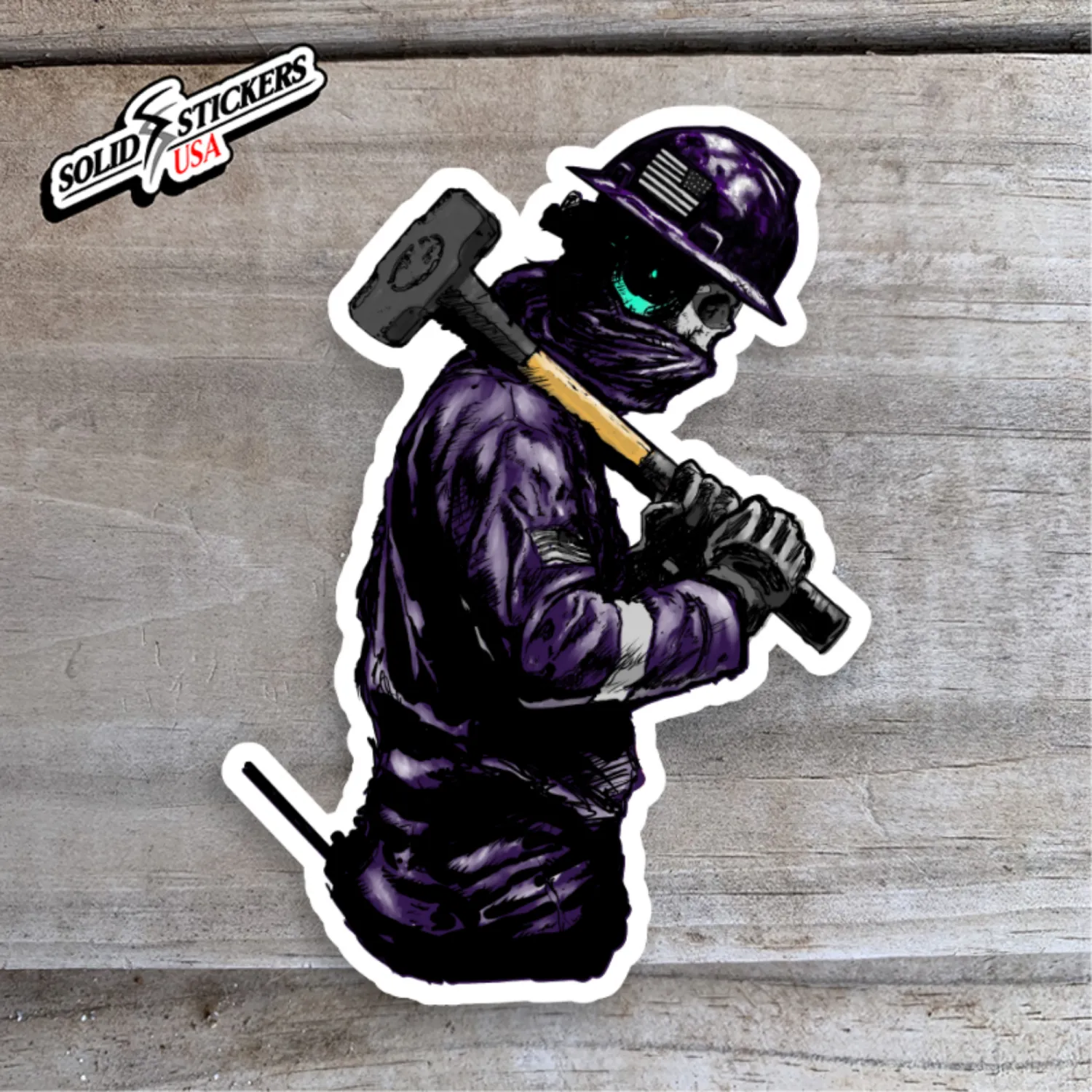 Skull Oilfield Operator Vinyl Sticker