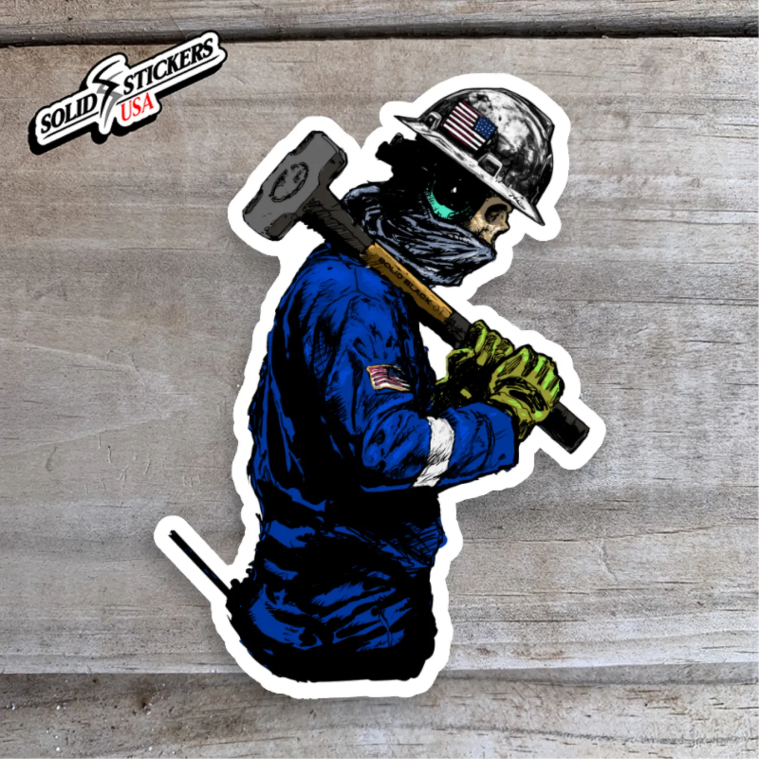Skull Oilfield Operator Vinyl Sticker