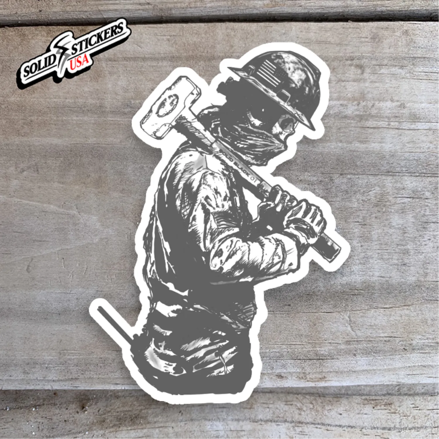 Skull Oilfield Operator Vinyl Sticker