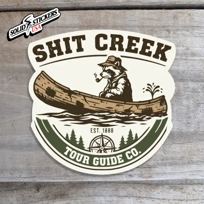 Shit Creek Tour Guide Co. Vinyl Sticker