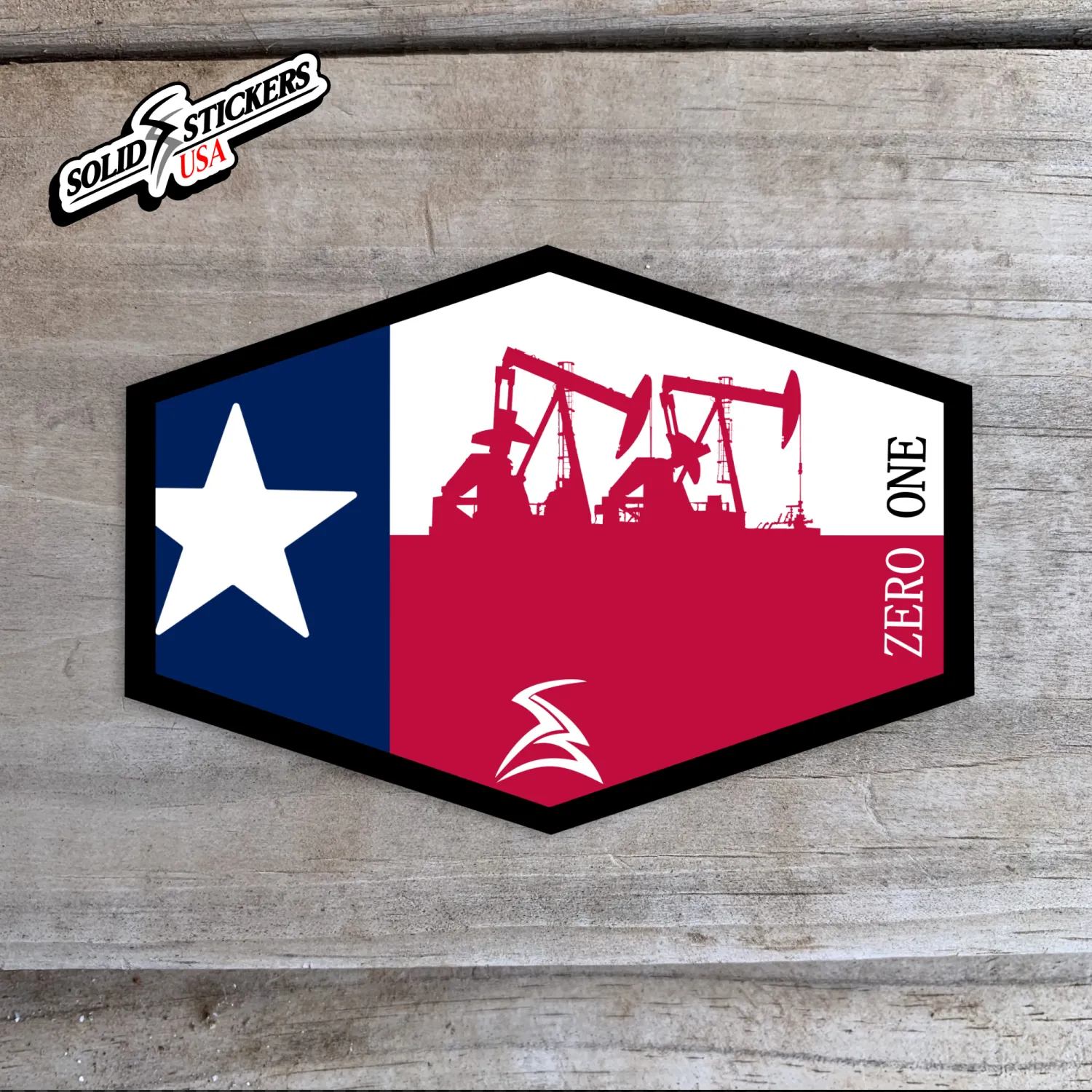 Texas Flag Pumpjacks Vinyl Sticker