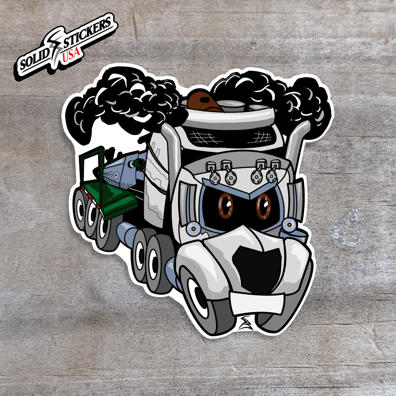 Toon Frac Pump Vinyl Sticker