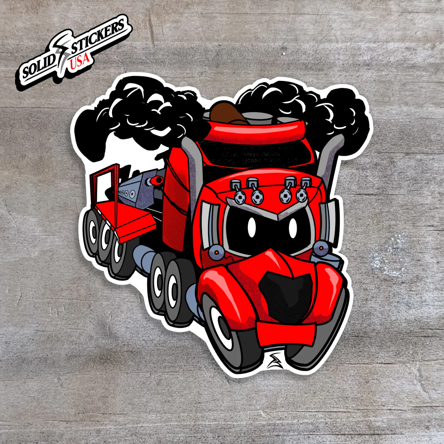Toon Frac Pump Vinyl Sticker