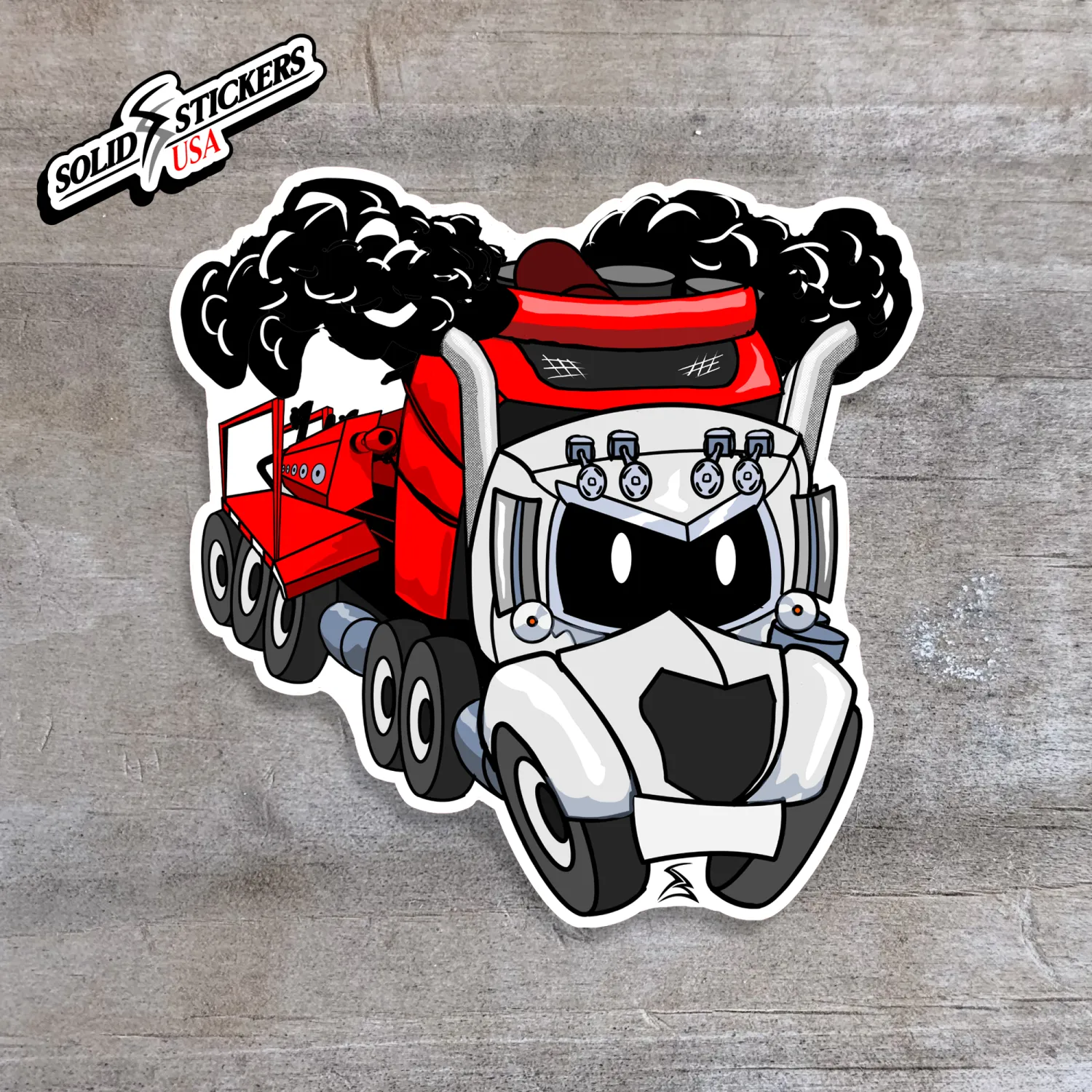 Toon Frac Pump Vinyl Sticker