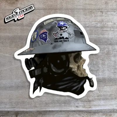 Skull Frac Equipment Operator Oilfield Vinyl Sticker