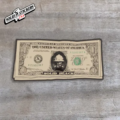 Skull &amp; Hammers Frac Money Oilfield Vinyl Sticker