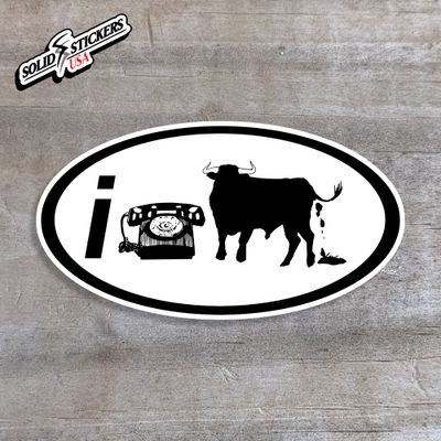 I Call Bullshit Oval Vinyl Sticker