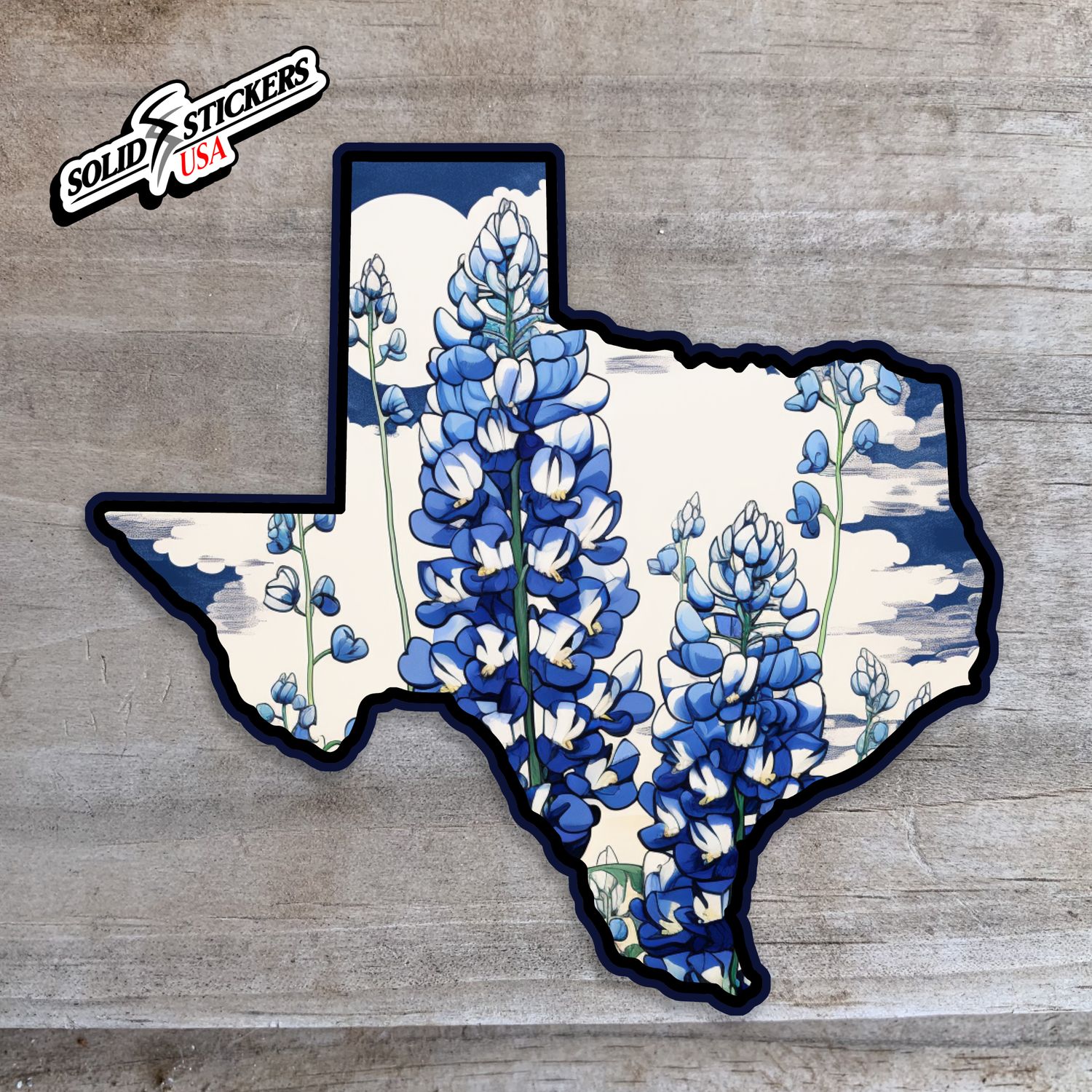 Texas Bluebonnets Vinyl Sticker