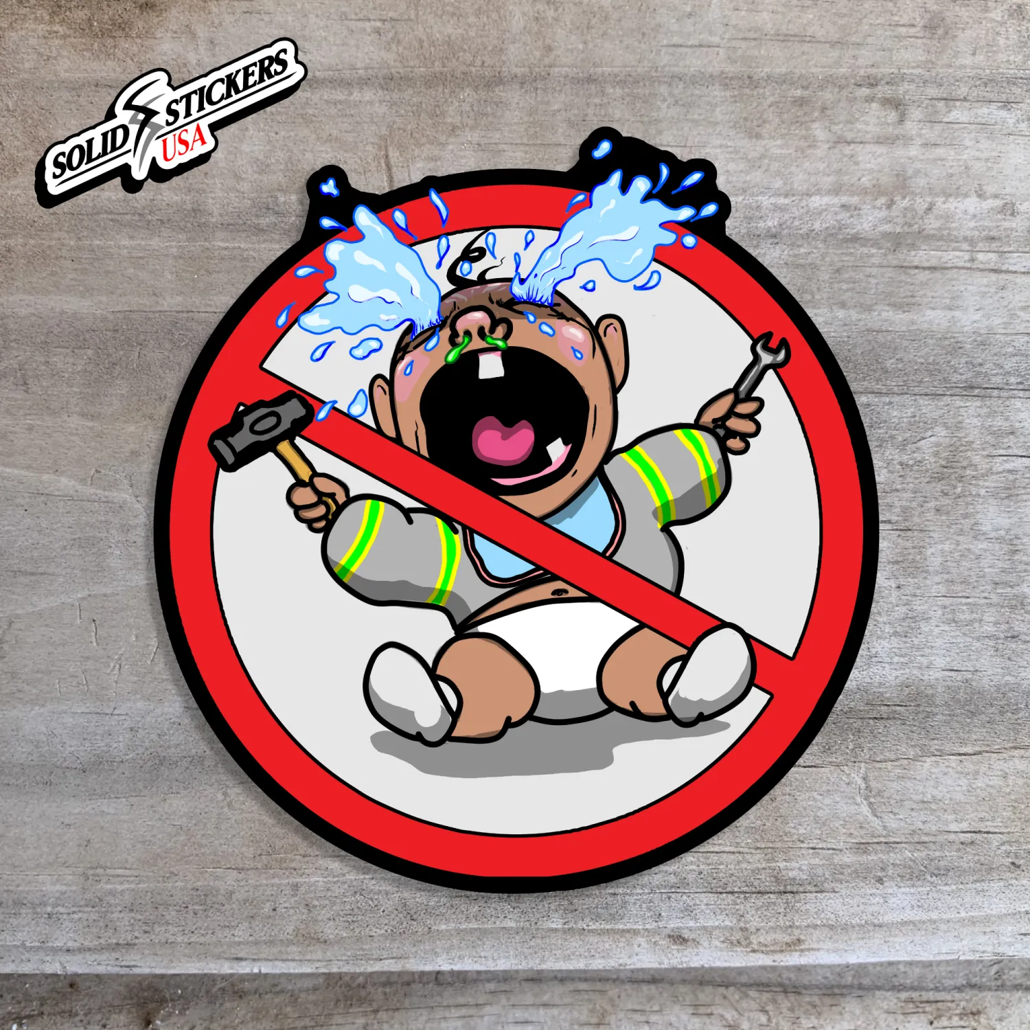 No Crybabies Vinyl Sticker