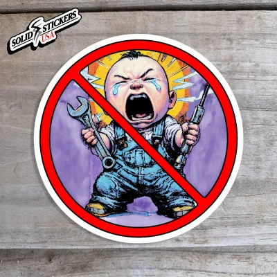 No Crybabies Vinyl Sticker