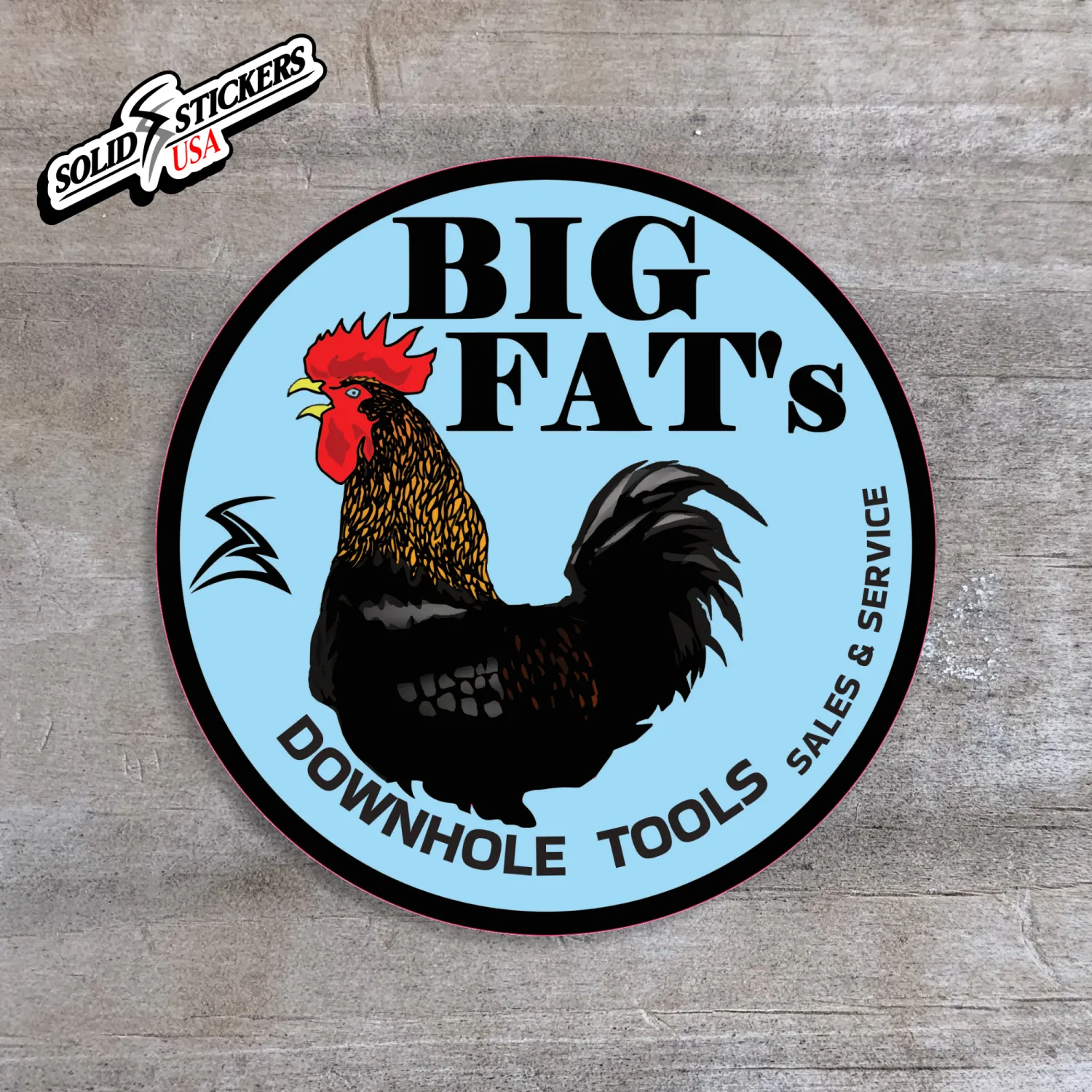 Big Fats Downhole Services Oilfield Vinyl Sticker