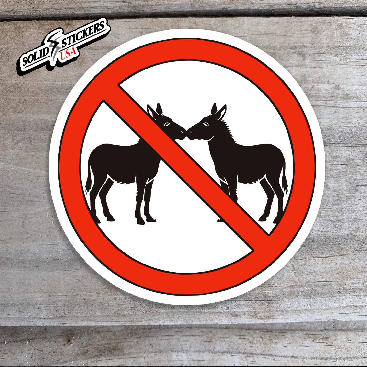 No Ass Kissing Vinyl Sticker