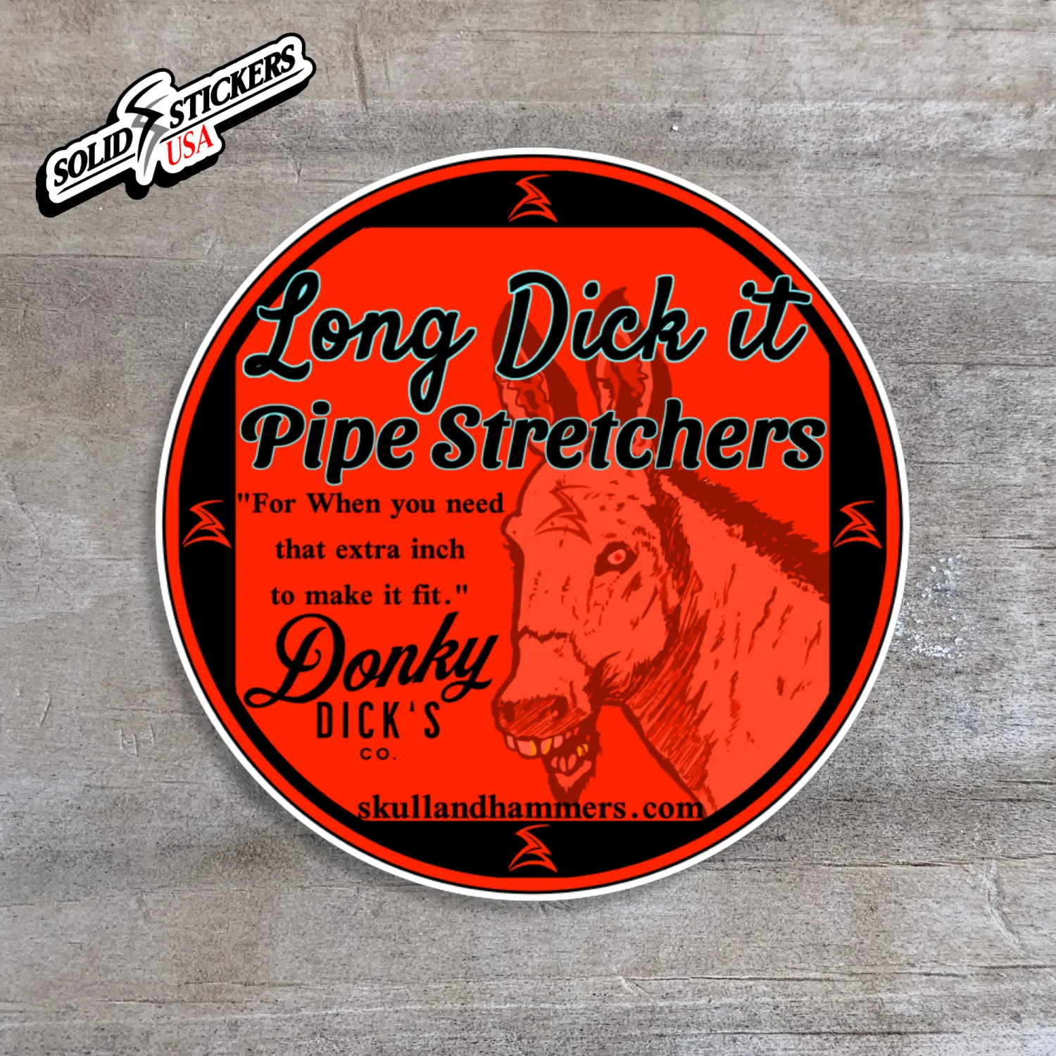 Donky Dick’s Pipe Stretcher Oilfield Vinyl Sticker