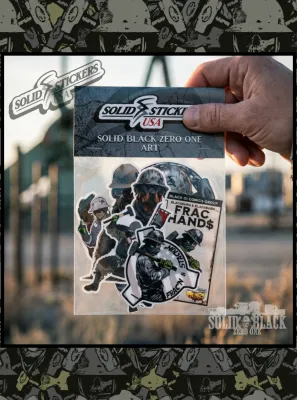 Gray Frac Oilfield Vinyl Sticker Pack