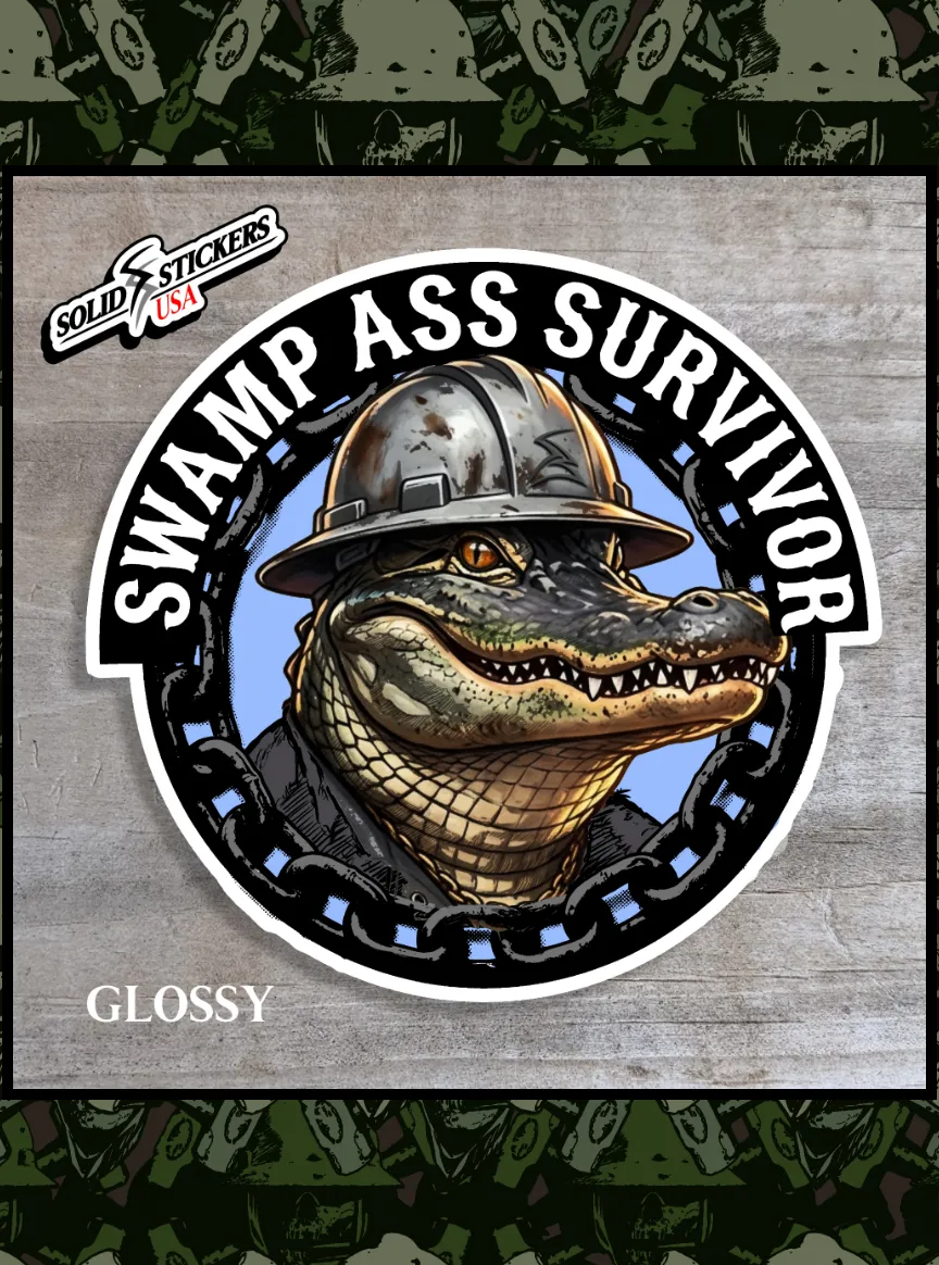 Swamp Ass Survivor Vinyl Sticker Pack