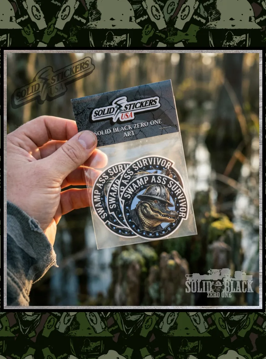 Swamp Ass Survivor Vinyl Sticker Pack