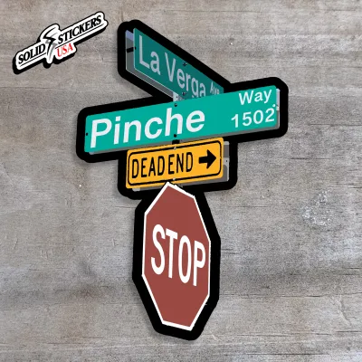 Customizable Funny Street Sign Vinyl Sticker