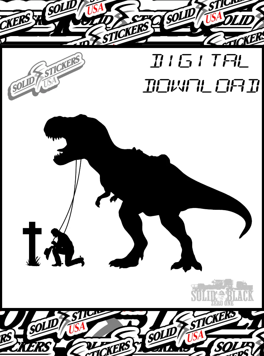 T-Rex Praying Cowboy