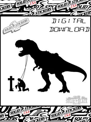 T-Rex Praying Cowboy