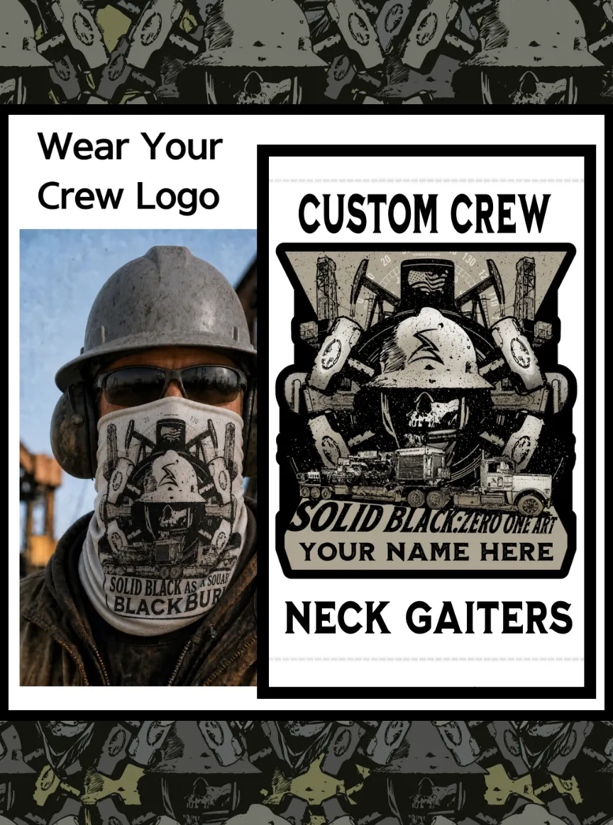 Custom Oilfield Crew Logo Neck Gaiter