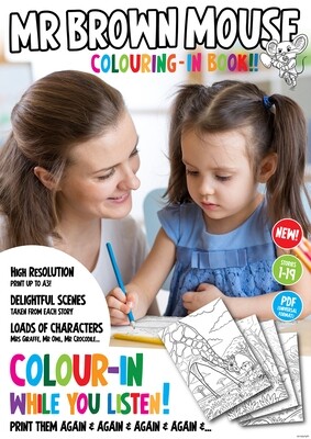 Mr Brown Mouse Downloadable Colouring-In Book