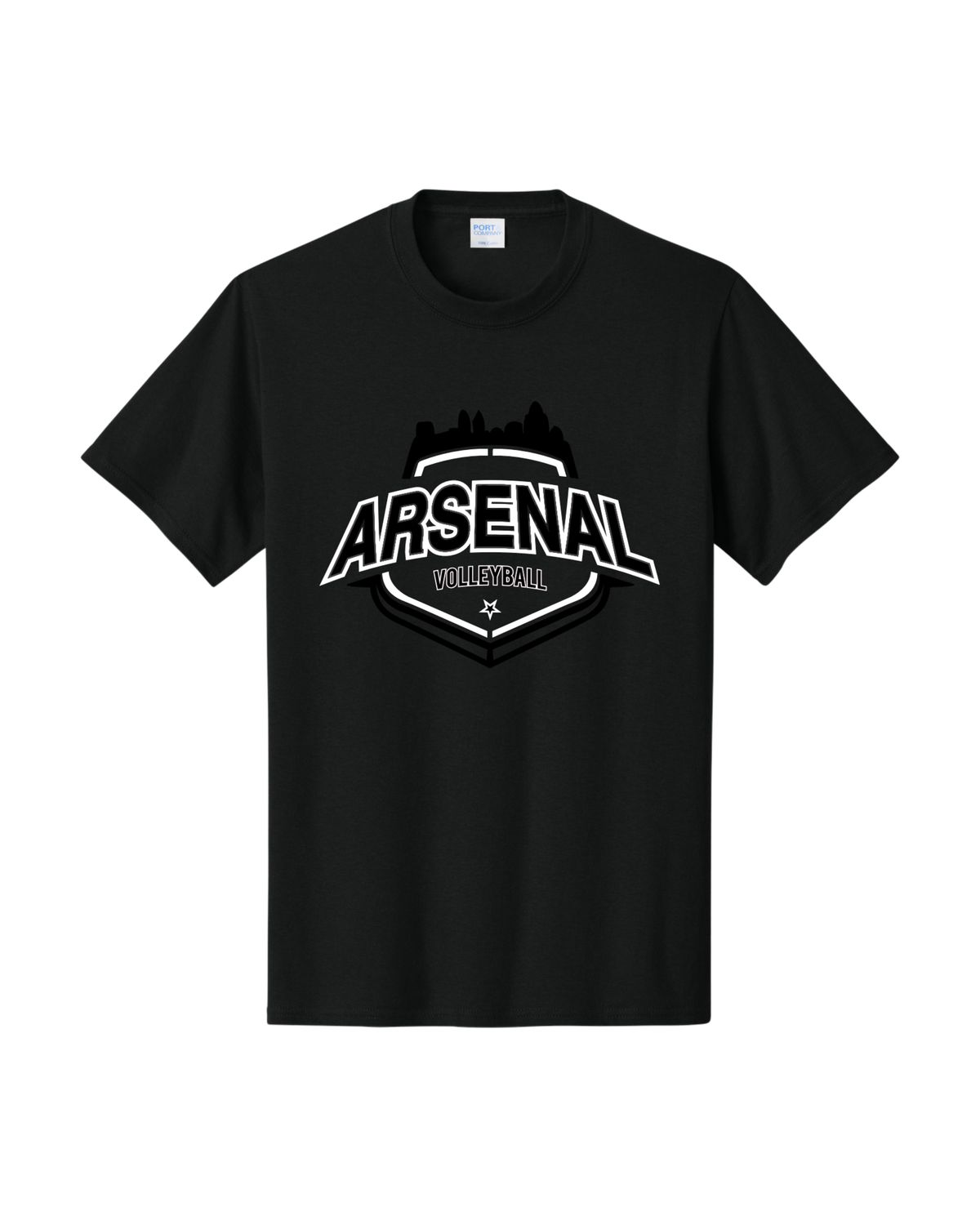 Youth Arsenal T-Shirt (Black &amp; White)